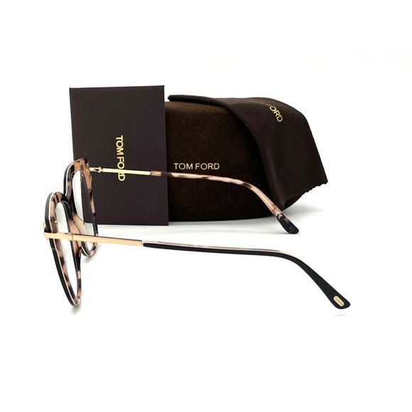 Tom Ford FT5704 005 Black / Blue Block 54mm Eyeglasses - Picture 3 of 4